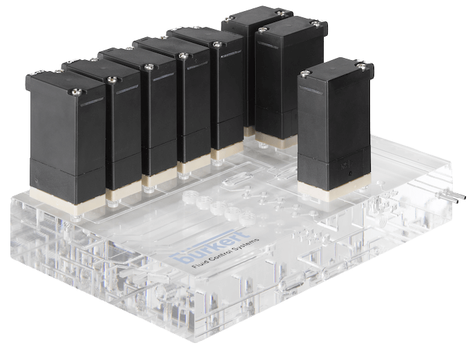 Burkert 2/2 or 3/2-Way Miniature Rocker Solenoid Valve, 127